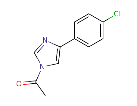 Molecular Structure of 38036-88-3 (1H-Imidazole, 1-acetyl-4-(4-chlorophenyl)-)