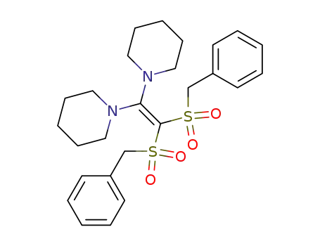Molecular Structure of 10099-20-4 (Piperidine,1,1'-[bis(benzylsulfonyl)vinylidene]di- (8CI))