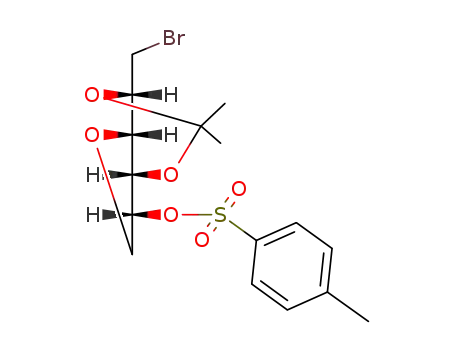 Toluene-4-sulfonic acid (4S,4aS,7R,7aS)-4-bromomethyl-2,2-dimethyl-tetrahydro-furo[3,2-d][1,3]dioxin-7-yl ester