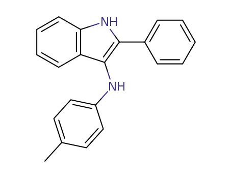Molecular Structure of 19177-38-9 (1H-Indol-3-amine, N-(4-methylphenyl)-2-phenyl-)