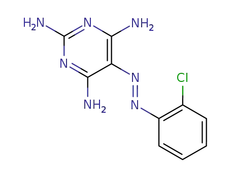 5-[(E)-(2-chlorophenyl)diazenyl]pyrimidine-2,4,6-triamine