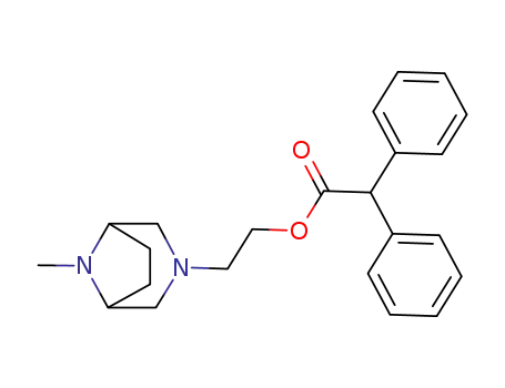 Molecular Structure of 63978-01-8 (8-Methyl-3,8-diazabicyclo[3.2.1]octane-3-ethanol diphenylacetate)