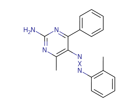 2-Pyrimidinamine,4-methyl-5-[2-(2-methylphenyl)diazenyl]-6-phenyl- cas  27845-36-9