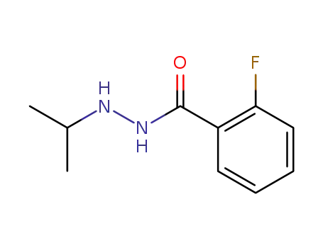 Molecular Structure of 2925-00-0 (Benzoic acid,2-fluoro-, 2-(1-methylethyl)hydrazide)