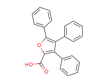 Molecular Structure of 56162-77-7 (2-Furancarboxylic acid, 3,4,5-triphenyl-)
