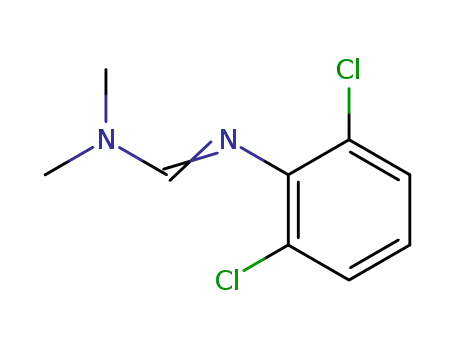 Molecular Structure of 15851-80-6 (Methanimidamide, N'-(2,6-dichlorophenyl)-N,N-dimethyl-)