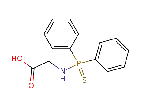 Molecular Structure of 61057-88-3 (Glycine, N-(diphenylphosphinothioyl)-)
