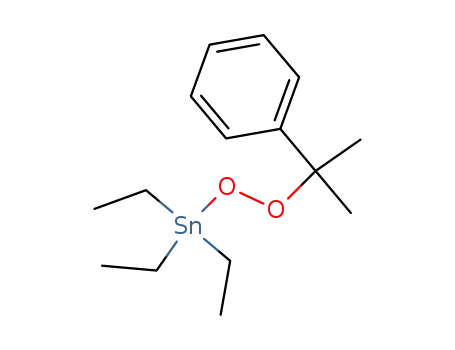 Molecular Structure of 4403-62-7 (Stannane, triethyl[(1-methyl-1-phenylethyl)dioxy]-)