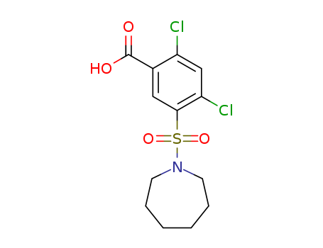 Benzoic acid, 2,4-dichloro-5-[(hexahydro-1H-azepin-1-yl)sulfonyl]-