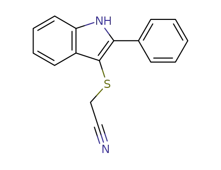 Acetonitrile, [(2-phenyl-1H-indol-3-yl)thio]-