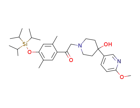 Ethanone,
1-[2,5-dimethyl-4-[[tris(1-methylethyl)silyl]oxy]phenyl]-2-[4-hydroxy-4-(6-
methoxy-3-pyridinyl)-1-piperidinyl]-