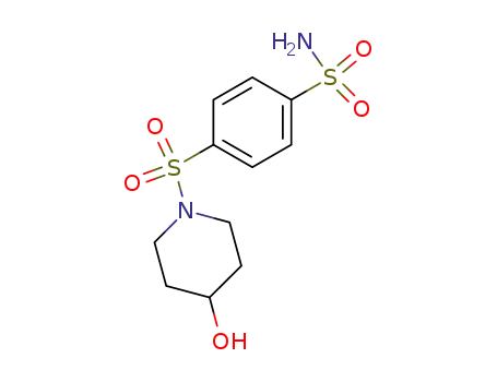 Molecular Structure of 55619-45-9 (Benzenesulfonamide, 4-[(4-hydroxy-1-piperidinyl)sulfonyl]-)