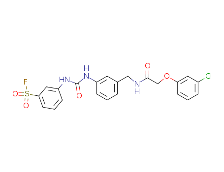 Benzenesulfonylfluoride,3-[[[[3-[[[2-(3-chlorophenoxy)acetyl]amino]methyl]phenyl]amino]carbonyl]amino]- cas  20209-65-8