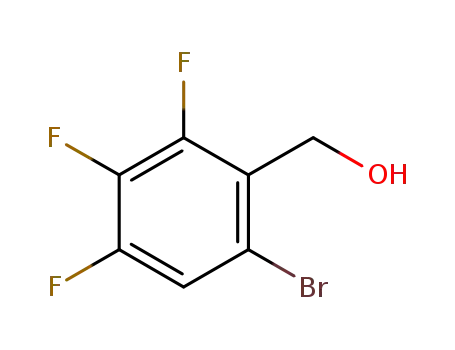 Molecular Structure of 651326-73-7 (Benzenemethanol, 6-bromo-2,3,4-trifluoro-)