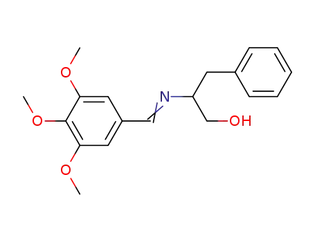 Molecular Structure of 19071-52-4 (3-phenyl-2-{[(E)-(3,4,5-trimethoxyphenyl)methylidene]amino}propan-1-ol)