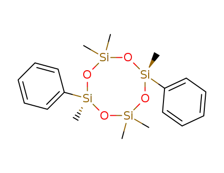 Molecular Structure of 33204-77-2 (CYCLOTETRASILOXANE, 2,6-DIPHENYL-2,4,4,6,8,8-HEXAMETHYL-, (E)-)