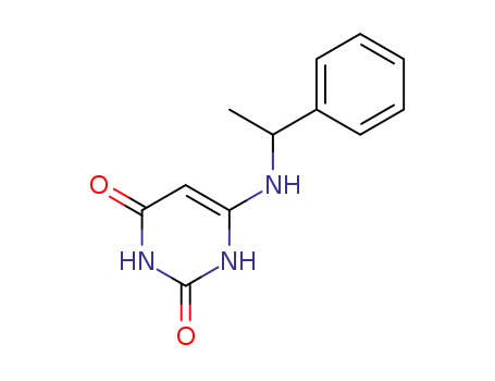 Molecular Structure of 21333-20-0 (6-[(1-phenylethyl)amino]pyrimidine-2,4(1H,3H)-dione)