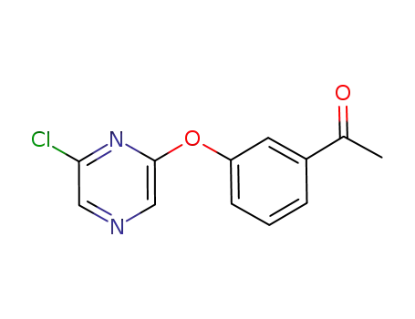 Molecular Structure of 894417-05-1 (2-chloro-6-(acetophenone-3-oxy)-pyrazine)