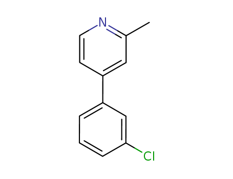 Pyridine, 4-(3-chlorophenyl)-2-methyl-