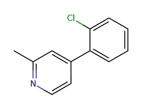 Molecular Structure of 65219-32-1 (Pyridine, 4-(2-chlorophenyl)-2-methyl-)