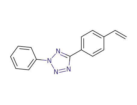 Molecular Structure of 23967-08-0 (2H-Tetrazole, 5-(4-ethenylphenyl)-2-phenyl-)