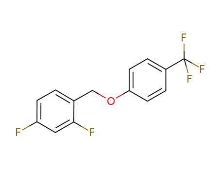 Molecular Structure of 612833-63-3 (Benzene, 2,4-difluoro-1-[[4-(trifluoromethyl)phenoxy]methyl]-)