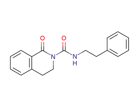 Molecular Structure of 62334-07-0 (2(1H)-Isoquinolinecarboxamide, 3,4-dihydro-1-oxo-N-(2-phenylethyl)-)