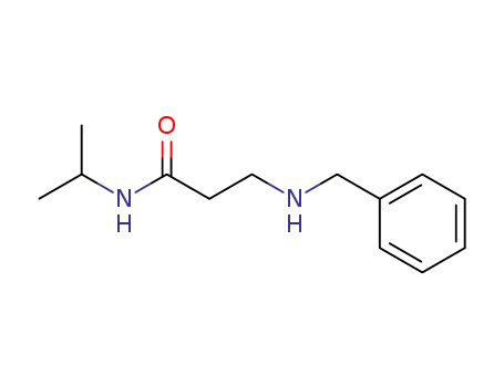 Molecular Structure of 64017-82-9 (Propanamide, N-(1-methylethyl)-3-[(phenylmethyl)amino]-)