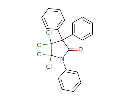 Molecular Structure of 6768-00-9 (2-Pyrrolidinone, 4,4,5,5-tetrachloro-1,3,3-triphenyl-)