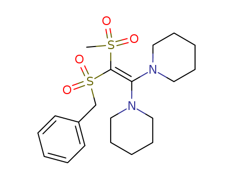 Piperidine,1,1'-[(benzylsulfonyl)(methylsulfonyl)vinylidene]di- (8CI) cas  10099-21-5