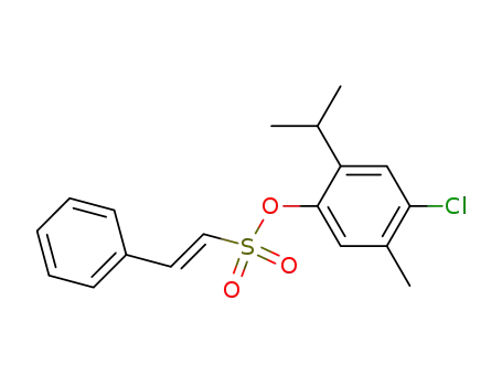 (4-chloro-5-methyl-2-propan-2-ylphenyl) (E)-2-phenylethenesulfonate