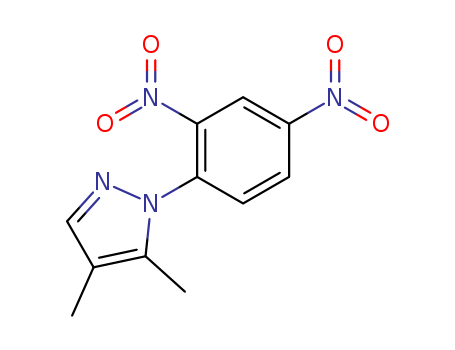 Molecular Structure of 13789-04-3 (1H-Pyrazole, 1-(2,4-dinitrophenyl)-4,5-dimethyl-)