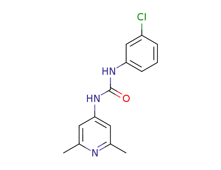 1-(3-chloro-phenyl)-3-(2,6-dimethyl-pyridin-4-yl)-urea