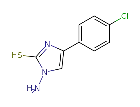 Molecular Structure of 16163-51-2 (2H-Imidazole-2-thione, 1-amino-4-(4-chlorophenyl)-1,3-dihydro-)