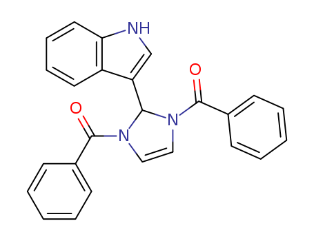 1H-Imidazole, 1,3-dibenzoyl-2,3-dihydro-2-(1H-indol-3-yl)-
