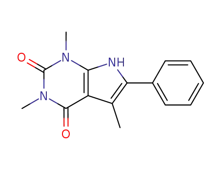 Molecular Structure of 36896-72-7 (2,4,7-trimethyl-8-phenyl-2,4,9-triazabicyclo[4.3.0]nona-7,10-diene-3,5 -dione)