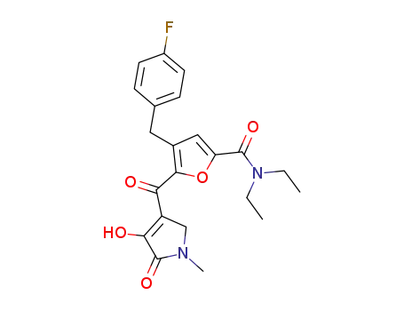 2-Furancarboxamide,
5-[(2,5-dihydro-4-hydroxy-1-methyl-5-oxo-1H-pyrrol-3-yl)carbonyl]-N,N-
diethyl-4-[(4-fluorophenyl)methyl]-