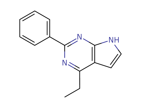 1H-Pyrrolo[2,3-d]pyrimidine, 4-ethyl-2-phenyl-
