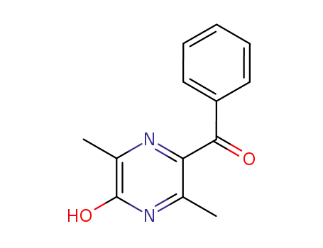 Molecular Structure of 62025-77-8 (2(1H)-Pyrazinone, 5-benzoyl-3,6-dimethyl-)