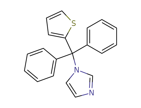 Molecular Structure of 29122-11-0 (1H-Imidazole, 1-[diphenyl(2-thienyl)methyl]-)