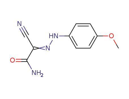 Molecular Structure of 3665-91-6 (Acetamide, 2-cyano-2-[(4-methoxyphenyl)hydrazono]-)