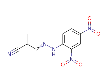 Molecular Structure of 732-67-2 (Propanenitrile, 3-[(2,4-dinitrophenyl)hydrazono]-2-methyl-)