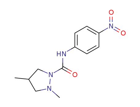 1-Pyrazolidinecarboxamide, 2,4-dimethyl-N-(4-nitrophenyl)-
