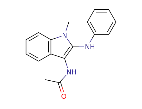 Molecular Structure of 63112-72-1 (Acetamide, N-[1-methyl-2-(phenylamino)-1H-indol-3-yl]-)