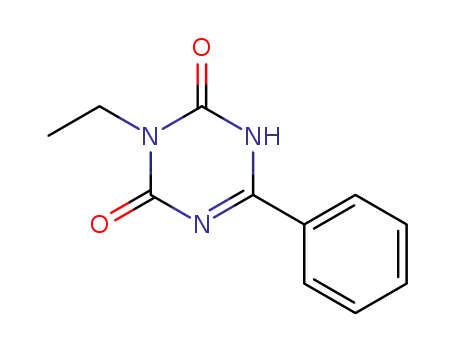 Molecular Structure of 66130-07-2 (1,3,5-Triazine-2,4(1H,3H)-dione, 3-ethyl-6-phenyl-)