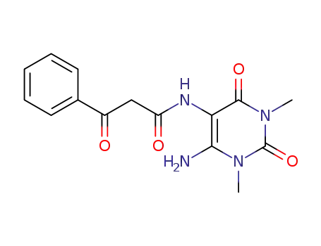 Benzenepropanamide,
N-(6-amino-1,2,3,4-tetrahydro-1,3-dimethyl-2,4-dioxo-5-pyrimidinyl)-b-
oxo-