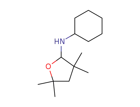 Molecular Structure of 57261-81-1 (2-Furanamine, N-cyclohexyltetrahydro-3,3,5,5-tetramethyl-)