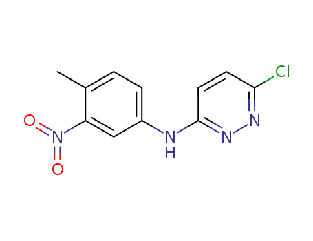 Molecular Structure of 61471-96-3 (3-Pyridazinamine, 6-chloro-N-(4-methyl-3-nitrophenyl)-)