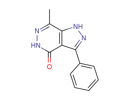 Molecular Structure of 62538-41-4 (4H-Pyrazolo[3,4-d]pyridazin-4-one, 1,5-dihydro-7-methyl-3-phenyl-)