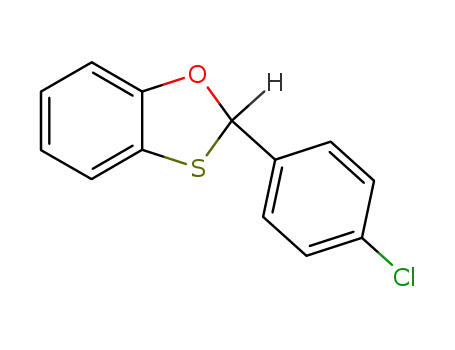 Molecular Structure of 55148-78-2 (1,3-Benzoxathiole, 2-(4-chlorophenyl)-)